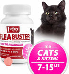Jeffers Flea Buster Monthly Cat Supplement tuna flavor tablets
