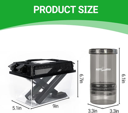 Repti Zoo cricket feeding dispenser shaker for lizards