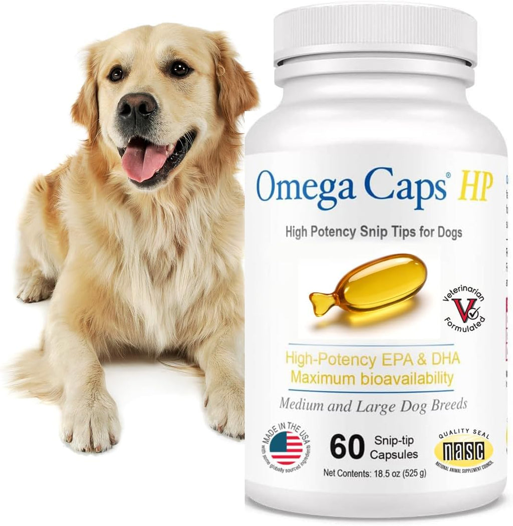 Omega Caps HP Snip Tips for Cats and Small Dogs High Potency EPA and DHA Maximum Bioavailability Fish Oil Supplement Vet Formulated Made in USA Skin Coat Joint and Heart Health 250 Capsules - Image 10
