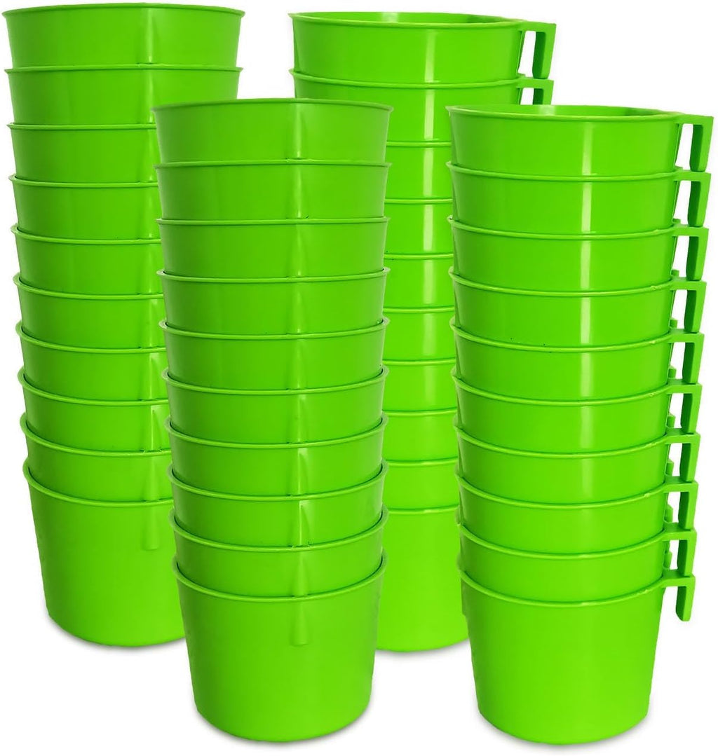 Cage Cups Birds Feeders Seed Bowl Chicken Feeding Watering Dish Rabbit Water Food Hanging Wire Cages Box 8oz Coop Cups for Pet Parrot Parakeet Gamefowl Poultry Pigeon (10PCS Red) - Image 9