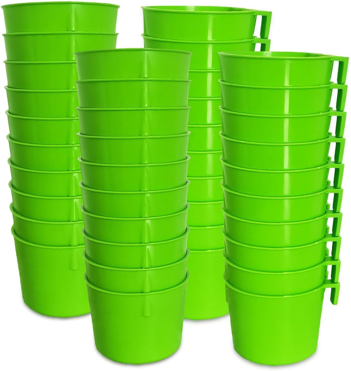 Cage Cups Birds Feeders Seed Bowl Chicken Feeding Watering Dish Rabbit Water Food Hanging Wire Cages Box 8oz Coop Cups for Pet Parrot Parakeet Gamefowl Poultry Pigeon (10PCS Red) - Image 9
