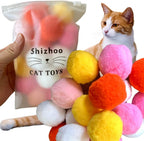 Premium Soft Pom Pom Balls for Kittens - Lightweight, Interactive, Assorted Colors - Plush Toy for Kitten Training and Play - Pet Products for Cats (1.2 Inches 30 Balls) - Image 12