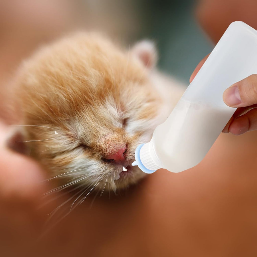 Xuandea newborn pet feeding set showing flexible light blue pacifiers