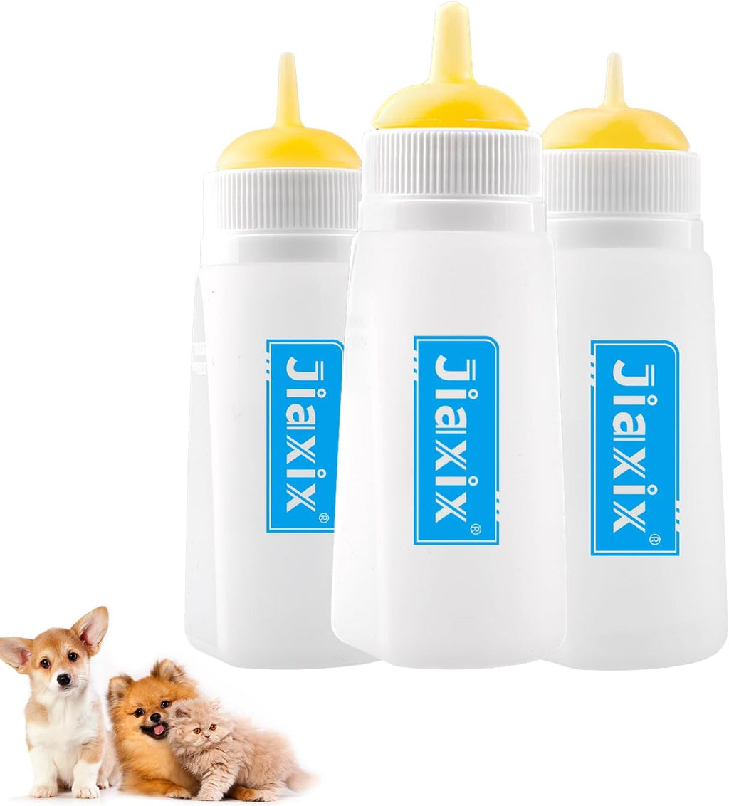 3 Pack Kitten Silicone Bottle Feeding Kit,Nipple & Feeding Kit for Kittens, Reusable Newborn Kitten Supplies, Suitable for Feeding Kitten, Puppy, Rabbit,Hamster (Blue, Small+Medium+Large) - Image 13