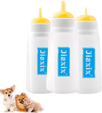 3 Pack Kitten Silicone Bottle Feeding Kit,Nipple & Feeding Kit for Kittens, Reusable Newborn Kitten Supplies, Suitable for Feeding Kitten, Puppy, Rabbit,Hamster (Blue, Small+Medium+Large) - Image 13