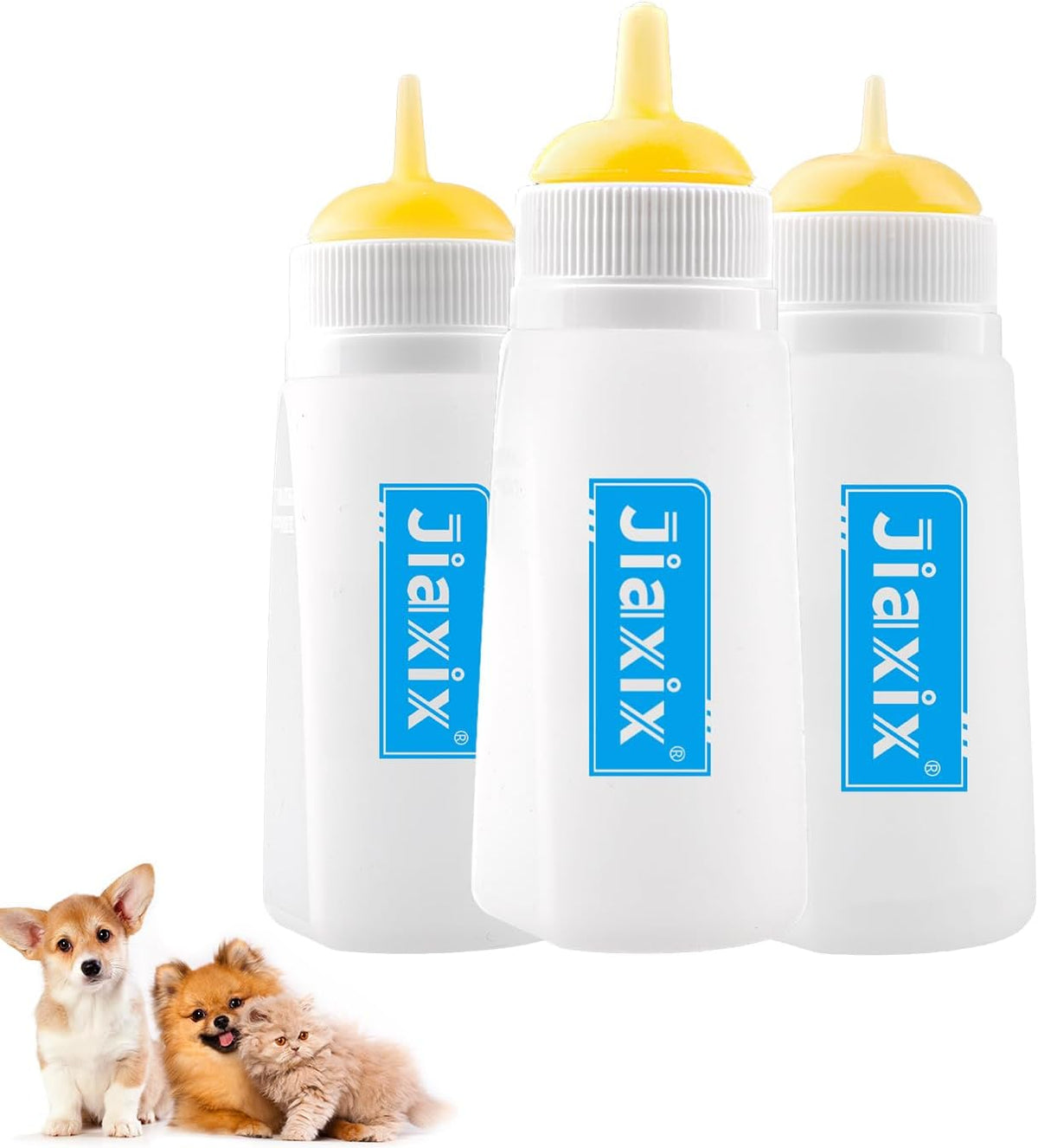 3 Pack Kitten Silicone Bottle Feeding Kit,Nipple & Feeding Kit for Kittens, Reusable Newborn Kitten Supplies, Suitable for Feeding Kitten, Puppy, Rabbit,Hamster (Blue, Small+Medium+Large) - Image 13