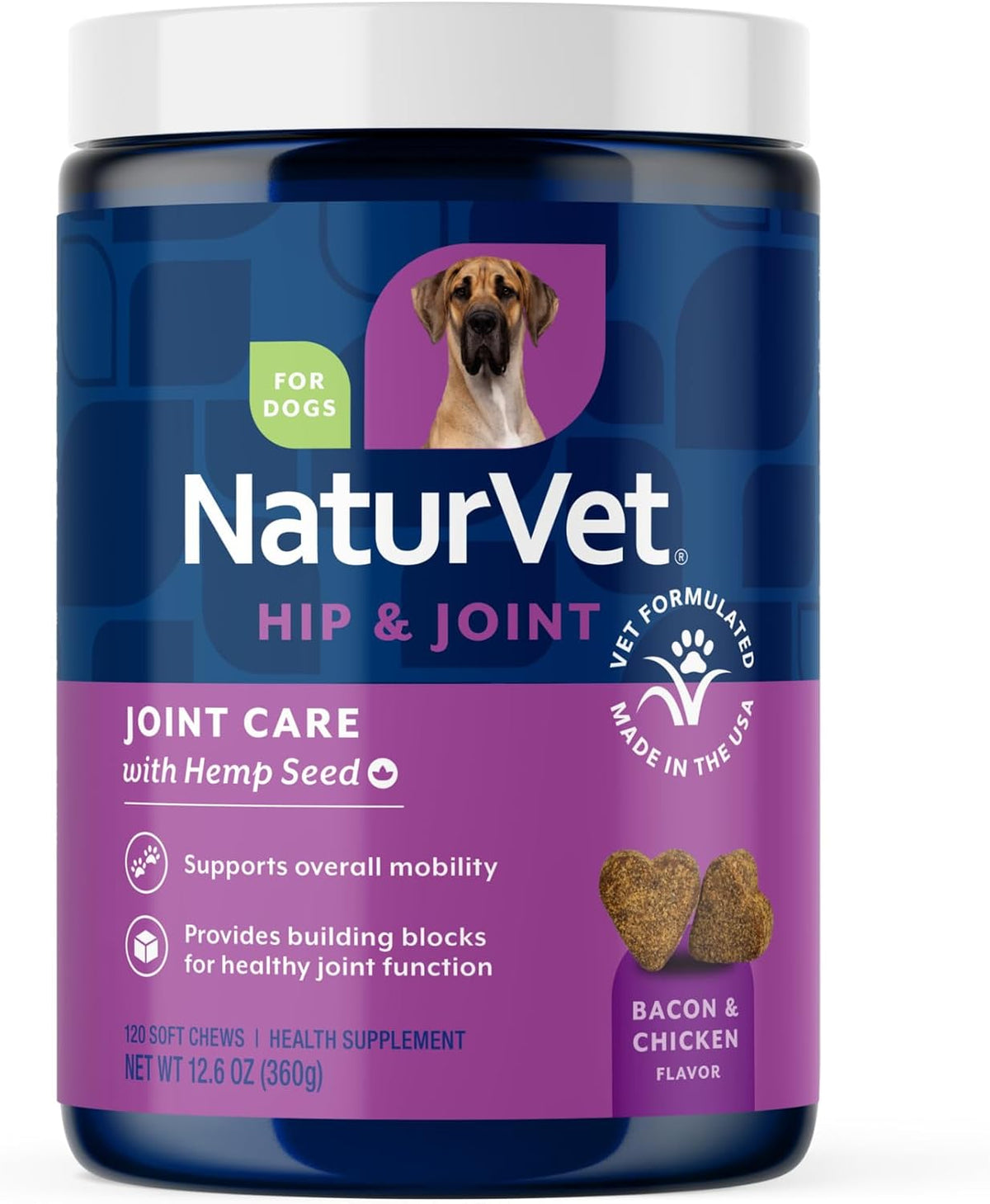 NaturVet - Glucosamine DS Plus - Level 2 Moderate Care - Supports Healthy Hip & Joint Function - Enhanced with Glucosamine, MSM & Chondroitin - for Dogs & Cats-120 Soft Chews - Image 12