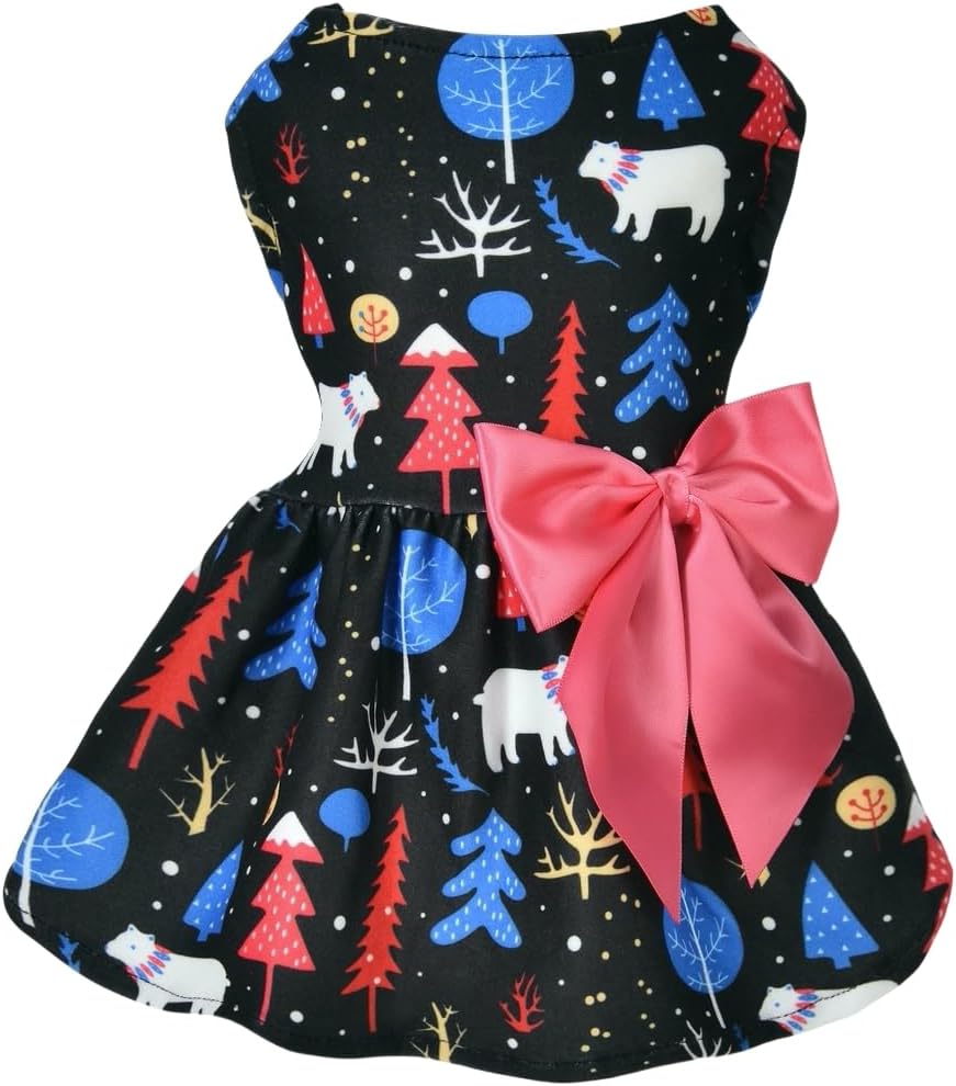 4th of July Dog Dress, Patriotic Puppy Outfit for Small Dogs, Red White Blue Star Print Pet Clothes, Soft Polyester Dog Tutu Dress for Independence Day Party,S - Image 15