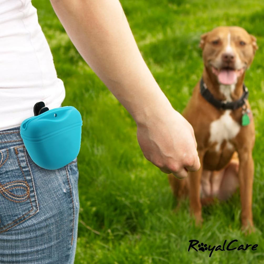 RoyalCare dog training bag magnetic closure mechanism close up view