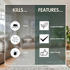 Low odor anti tick spray mist application for home furniture and carpets