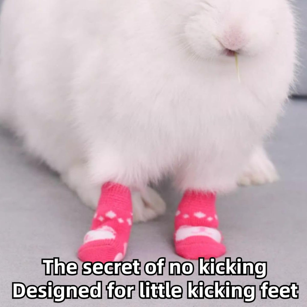 Copfeu pink cotton knit pet booties packaging view