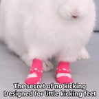 Copfeu pink cotton knit pet booties packaging view