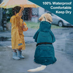 Koogal lightweight waterproof dog coat folded into portable pouch