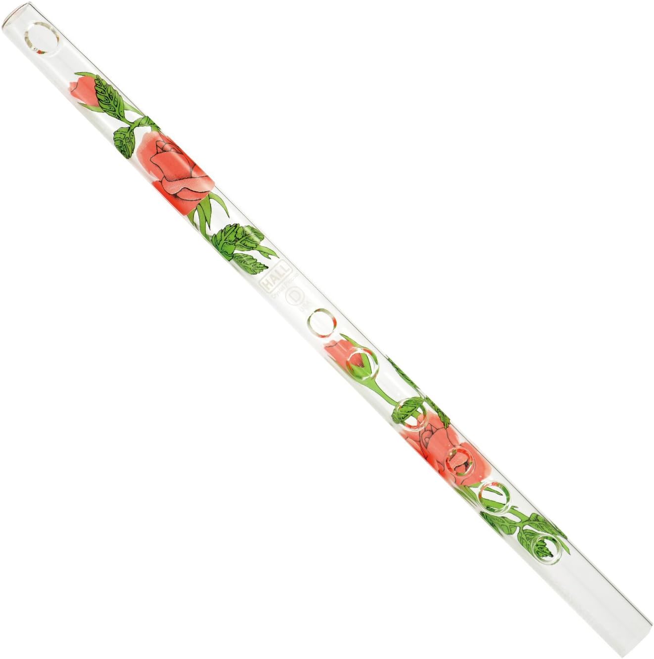 The raised mouth hole edge design of the authentic USA imported Hall glass flute