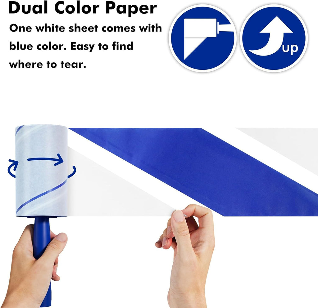 Package contents showing 1200 sheets lint roller value pack