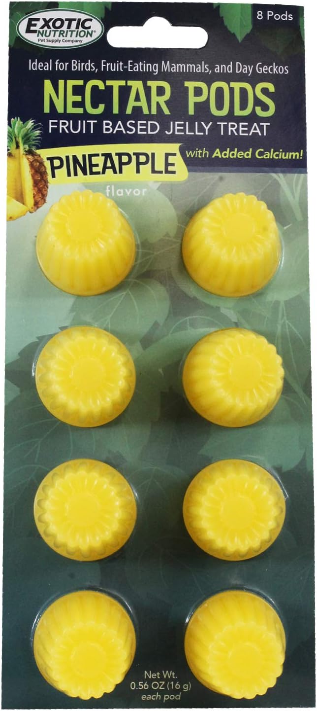 Nectar Pods (Honey) - Calcium-Fortified Jelly Fruit Treat - Sugar Gliders, Marmosets, Squirrels, Parrots, Cockatiels, Parakeets, Lovebirds, Conures, Hamsters, Geckos, Kinkajous & Other Small Pets... - Image 10