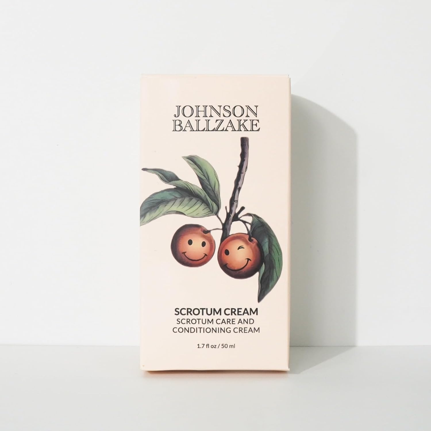 Johnson Ballzake Scrotum Care and Conditioning Cream front view for intimate grooming.
