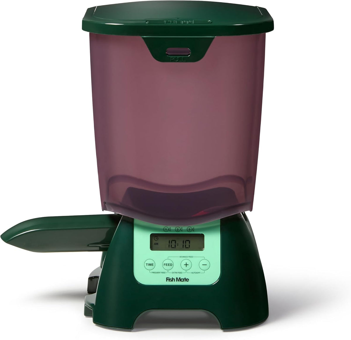 Fish Mate P7000 pond fish feeder open food hopper capacity