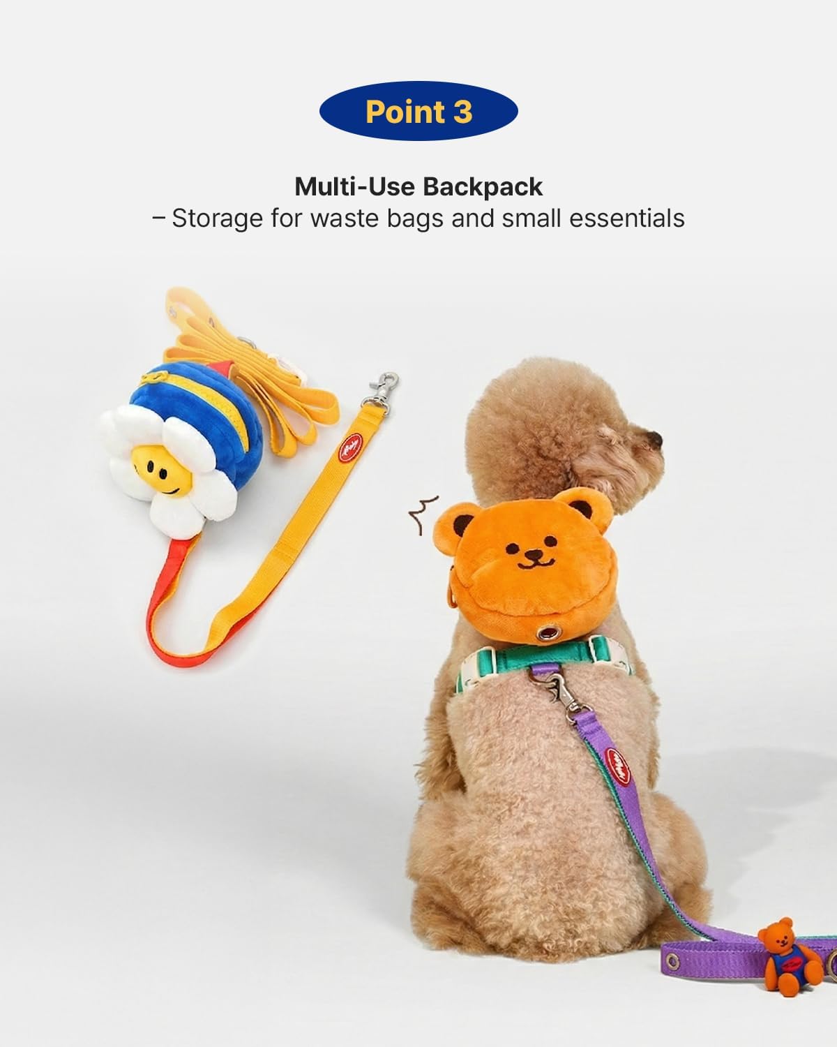 PETHROOM padded breathable mesh underlayer of dog harness
