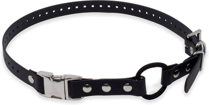 Educator Quick Snap Bungee Dog Collar black front view