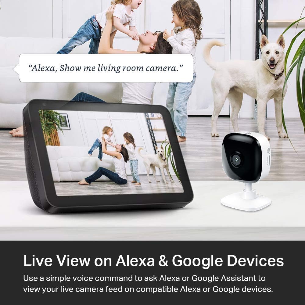 Kasa 1080p Indoor Wired Security Camera - Works as a Baby Monitor & Pet Camera, Motion Detection & Tracking, 2-Way Audio, Night Vision, Subscription-Free Local Storage or Optional Cloud, EC60 - Image 3