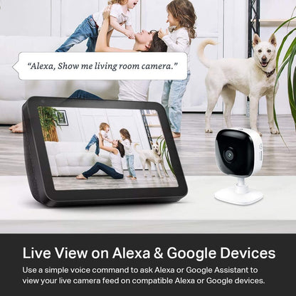 Kasa 1080p Indoor Wired Security Camera - Works as a Baby Monitor & Pet Camera, Motion Detection & Tracking, 2-Way Audio, Night Vision, Subscription-Free Local Storage or Optional Cloud, EC60 - Image 3