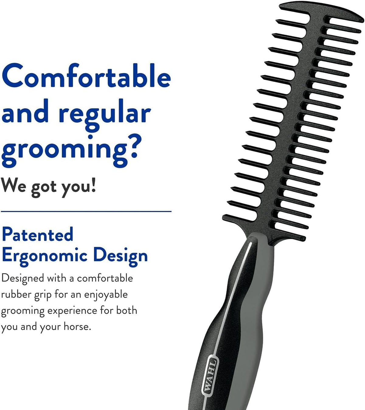 Wahl horse mane detangling comb side profile