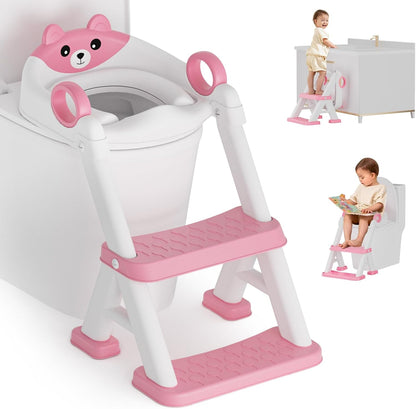 Bonbay potty training seat grey front view on western toilet commode