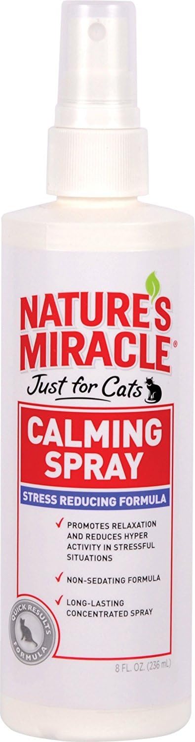 Nature's Miracle Cat Calming Spray, 8 Ounces, Stress-Reducing Formula for Cats - Image 11
