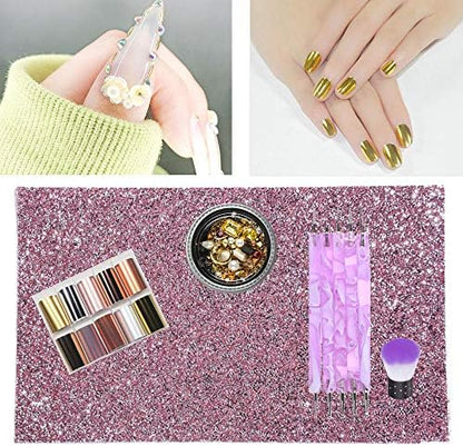Ebanku nail art mat folded for easy storage
