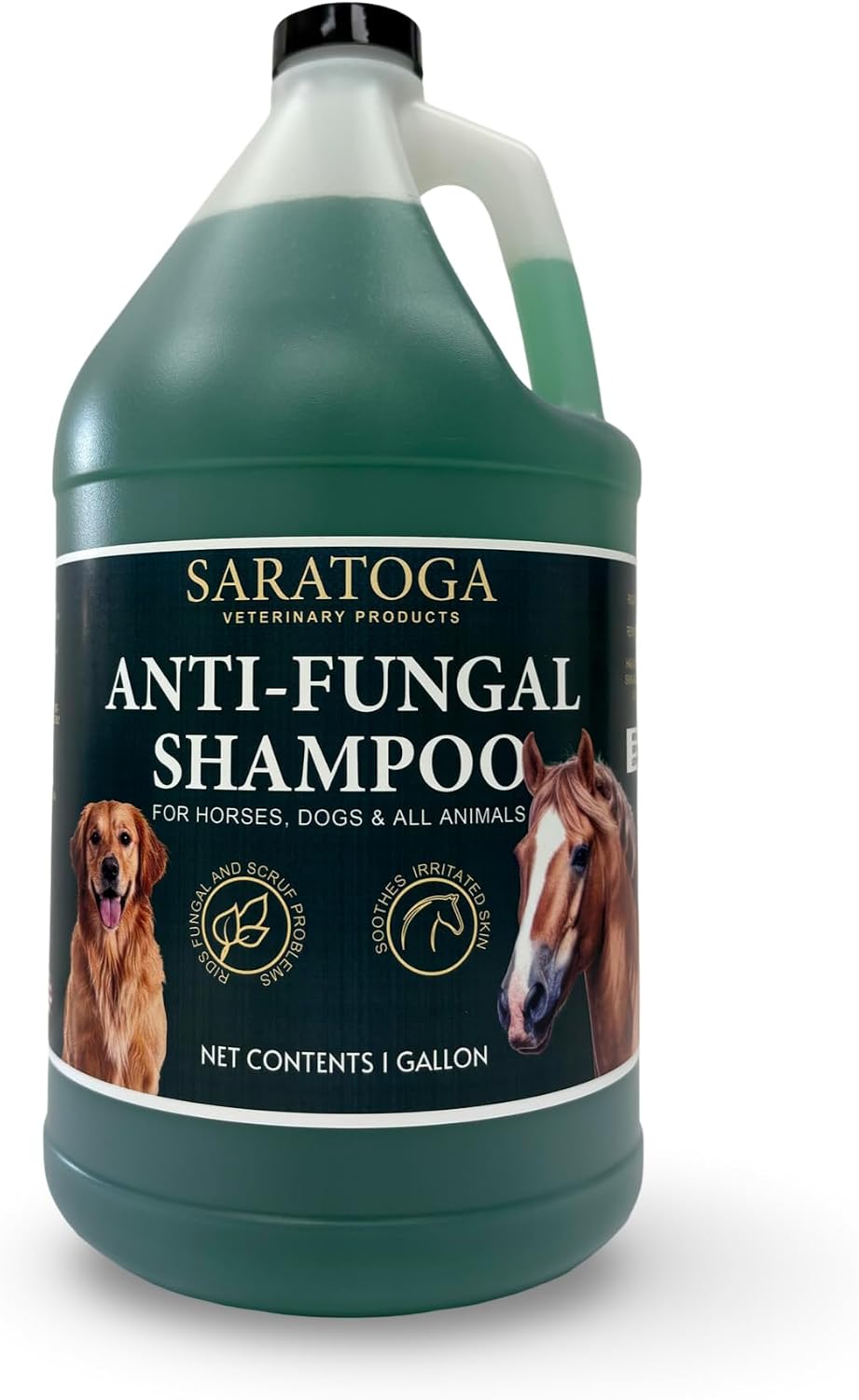 Saratoga Veterinary Product Antifungal Shampoo 1 Gallon front view