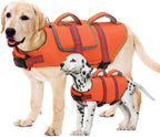 EMUST Dog Life Vest for Swimming, Reflective Large Dog Life Jacket with Two Rescue Handle, High Buoyancy Pet Floating Vest for Medium Large Dogs, Blue, XXL - Image 9
