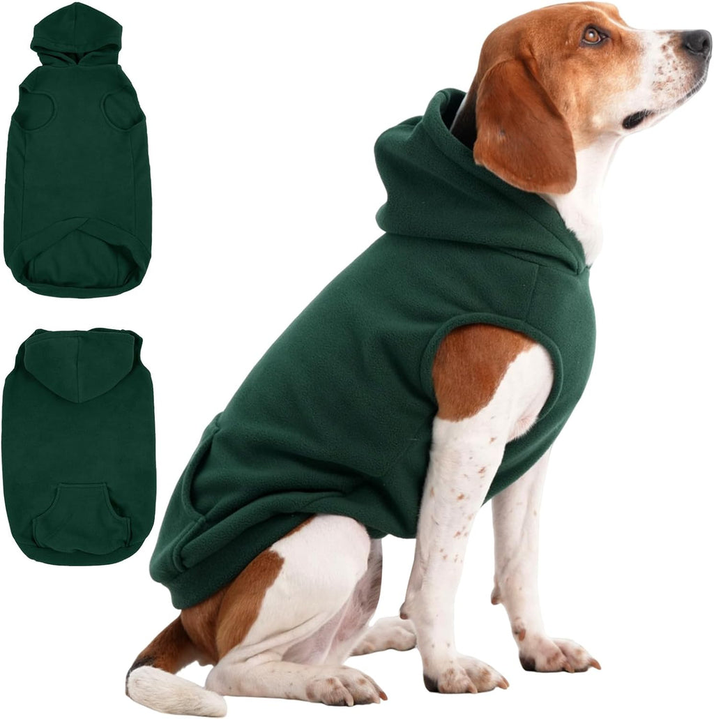 IECOii XL Dog Sweater & Pullover Hoodie for Large Dogs, Warm Fleece Layer with Hood for Cold Weather, Boys & Girls, Blue, Size XL - Image 11