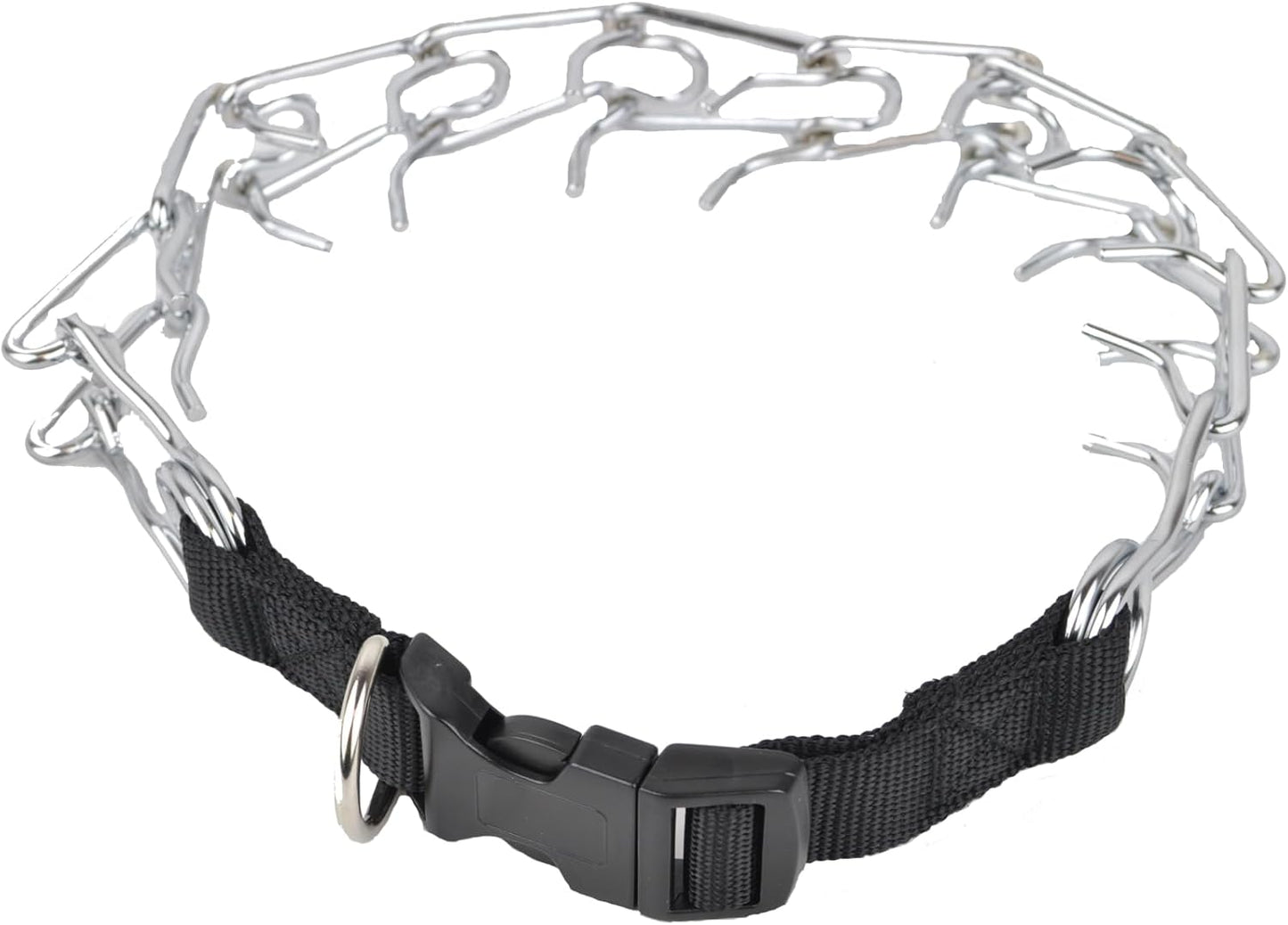 Downtown Pet Supply professional dog training pinch collar back view showing link connection