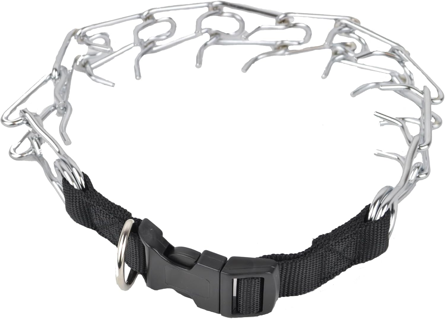 Downtown Pet Supply professional dog training pinch collar back view showing link connection