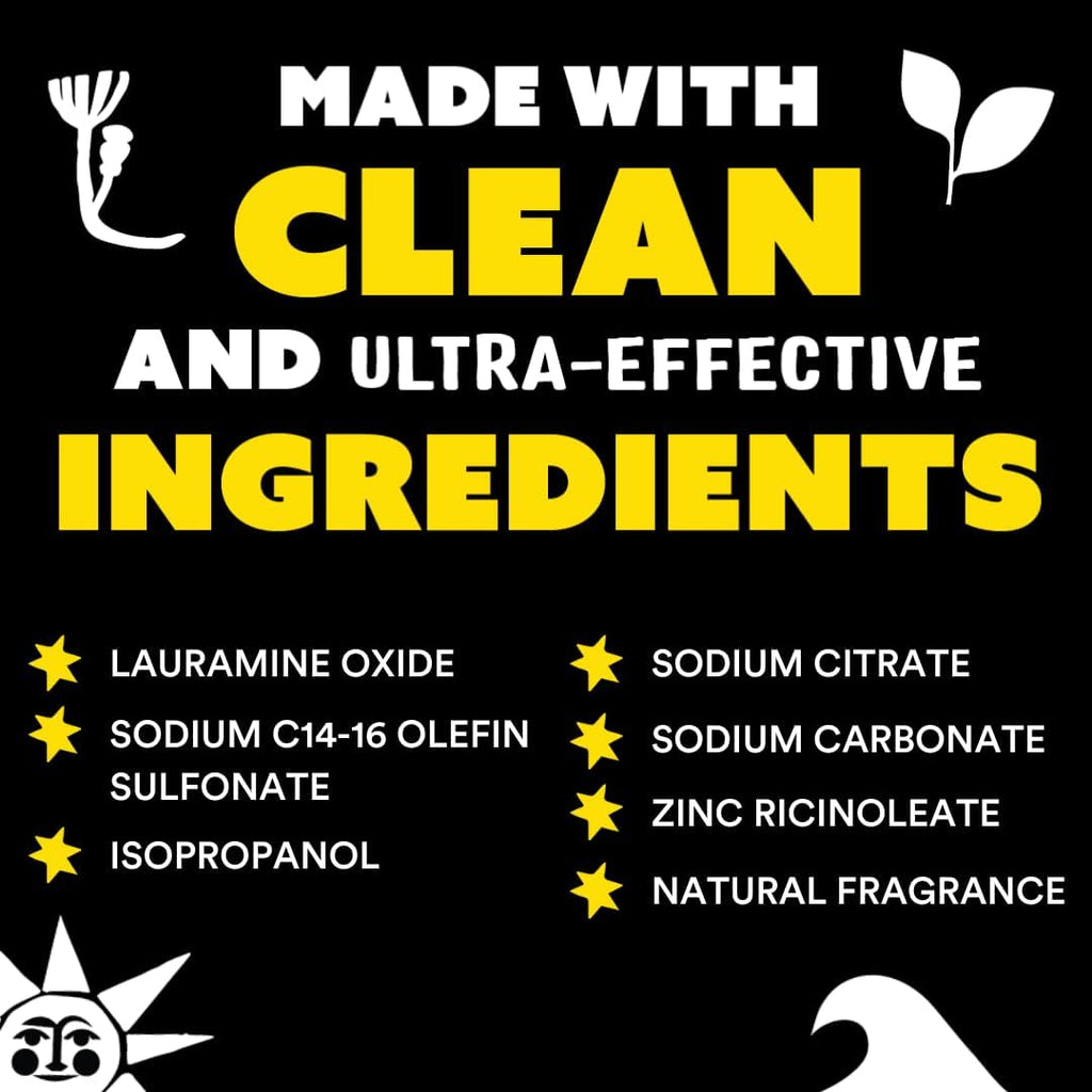 Safer plant-based pet deodorizer spray packaging details