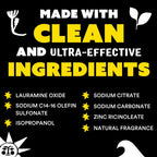 Safer plant-based pet deodorizer spray packaging details