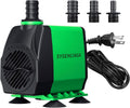 Sysenciaga 40W Submersible Fountain Water Pump front view showcasing adjustable flow control knob