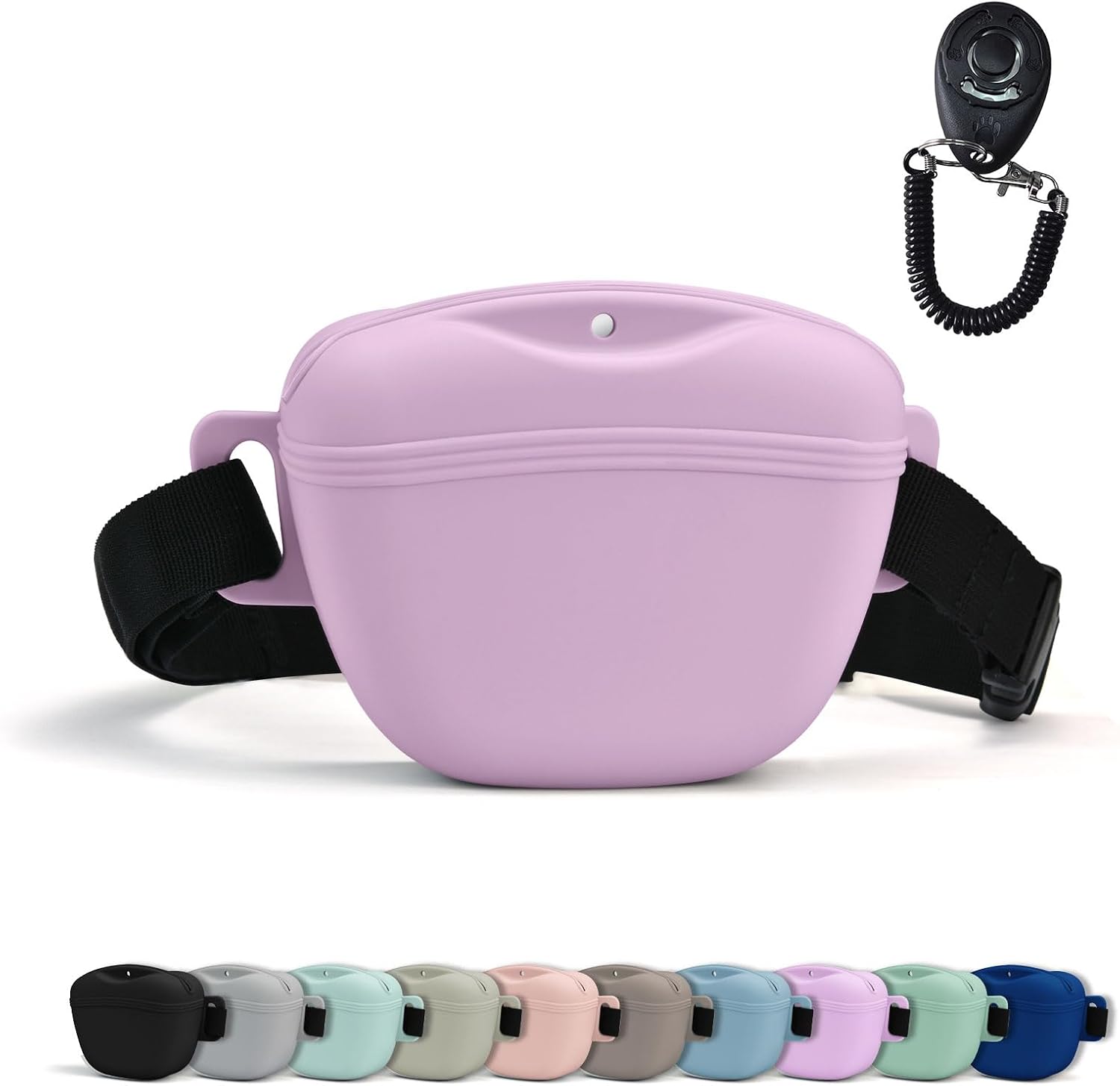 AUDWUD Magnetic Silicone Dog Treat Pouch with Adjustable Waist Belt Dog Training Bag for Small Medium Large Dogs Hands Free, Easy to Clean And Dishwasher Safe - Image 9