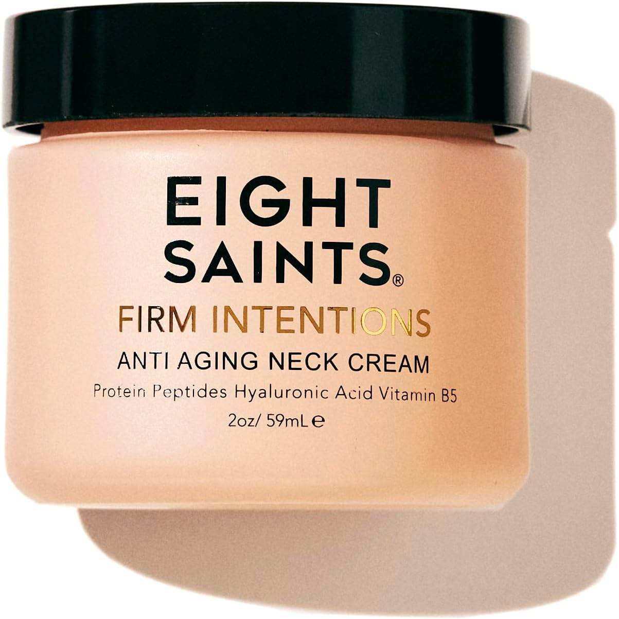 Eight Saints Firm Intentions neck cream 2 ounce front view for skin firming