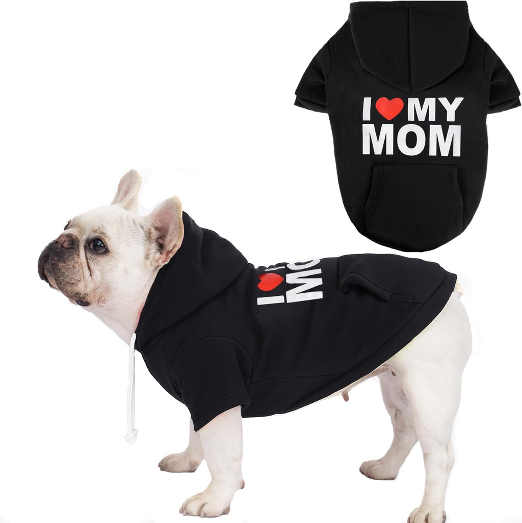 Dog Basic Hoodie Soft Dog Clothes Cold Weather Sweaters for Medium Large Dogs Cozy Fabric Warm Sweatshirt with Leash Hole for Boys (Security, X-Small (2-5 lbs)) - Image 13