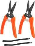 QWORK hoof trimmers 2 pack front view for goat livestock maintenance
