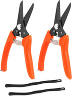 QWORK hoof trimmers 2 pack front view for goat livestock maintenance