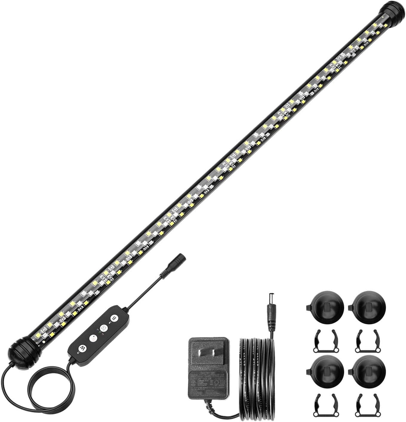 SEAOURA Led Aquarium Light with Timer, Submersible Aquarium Plant Light, Fish Tank Light with Auto On/Off, 3 Lighting Modes, Adjustable Brightness (26.8 in for 28-52inch Planted Tank), 14W - Image 10