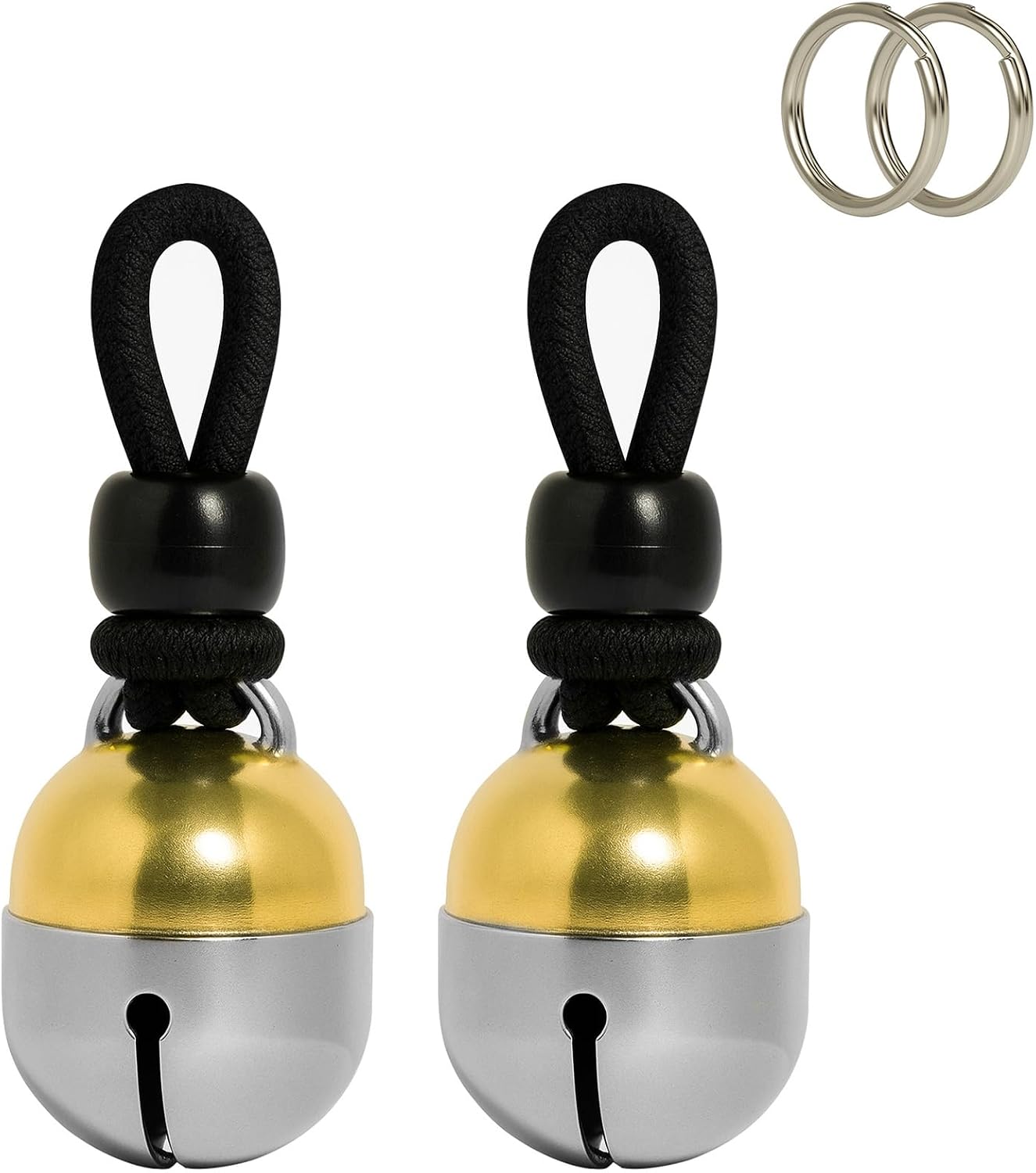 Noble Bells, Pair - Handmade in USA, Extra Loud Collar Bells for Cats and Dogs, Premium Brass and Nickel Silver - Image 11