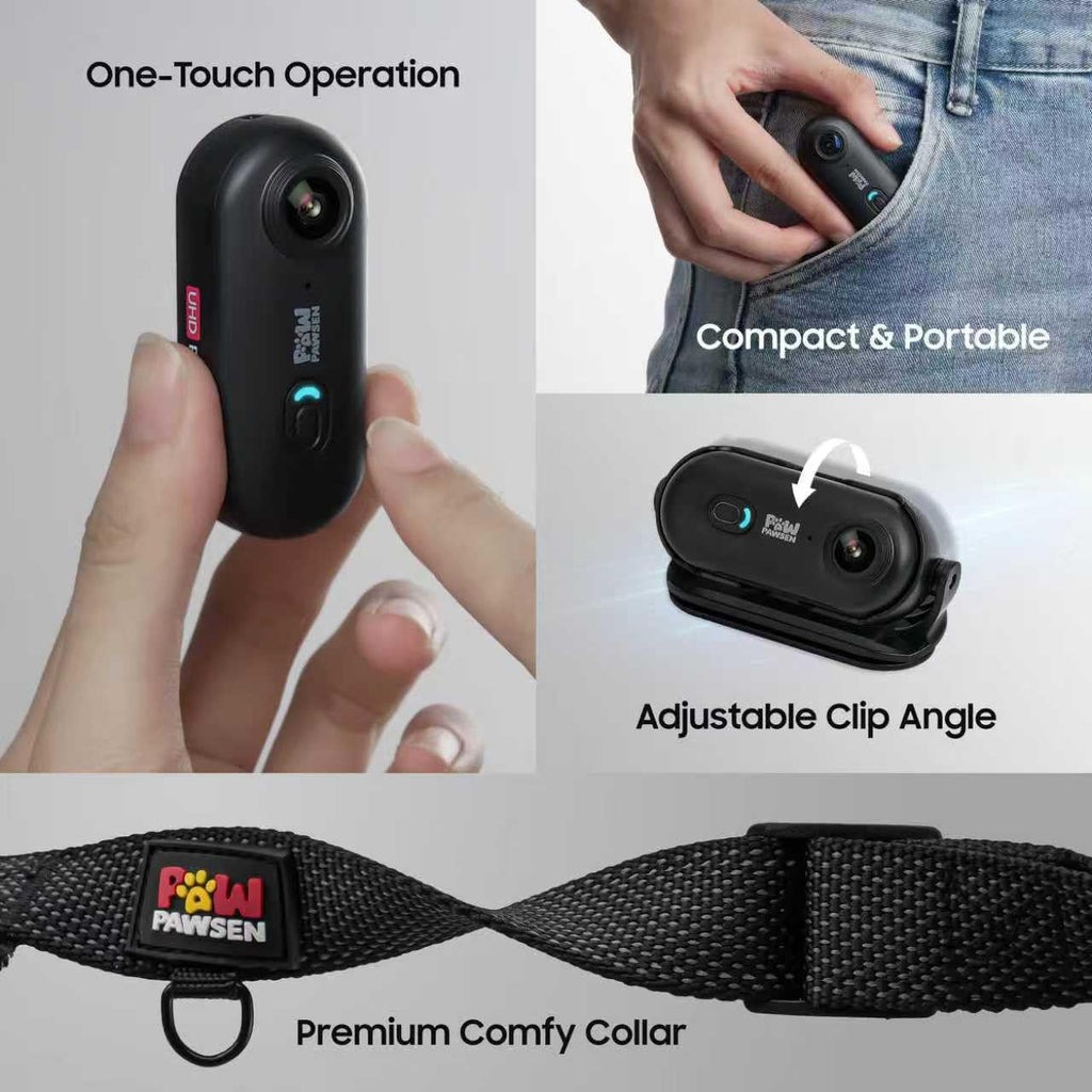Detailed view of the 360 degree rotatable camera clip