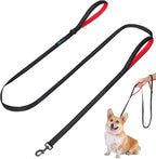 Dog Leash for Small to Medium Dogs 6 ft x 0.6" with 3 Reflective Stitching and 2 Traffic Padded Handles Dog Lead/Rope, Pet Leash for Running Walking Training (Pink 1 Pack - 6 ft x 0.6 in) - Image 15