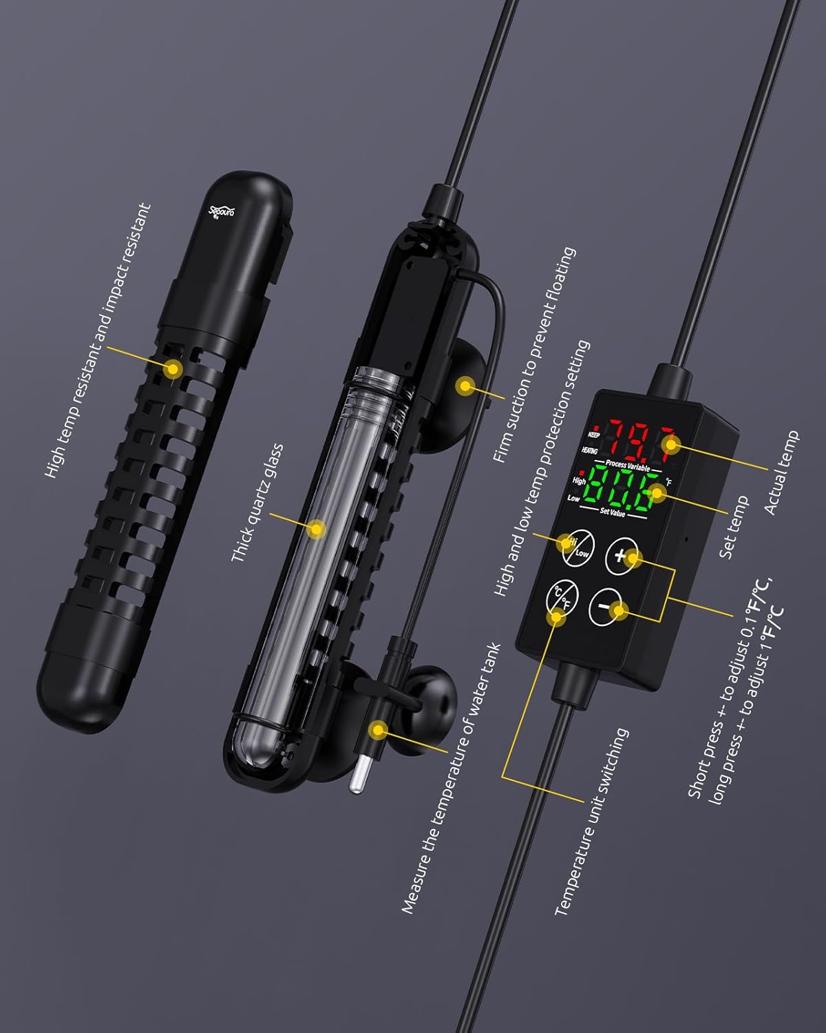 Seaoura submersible heater safety protective cage details