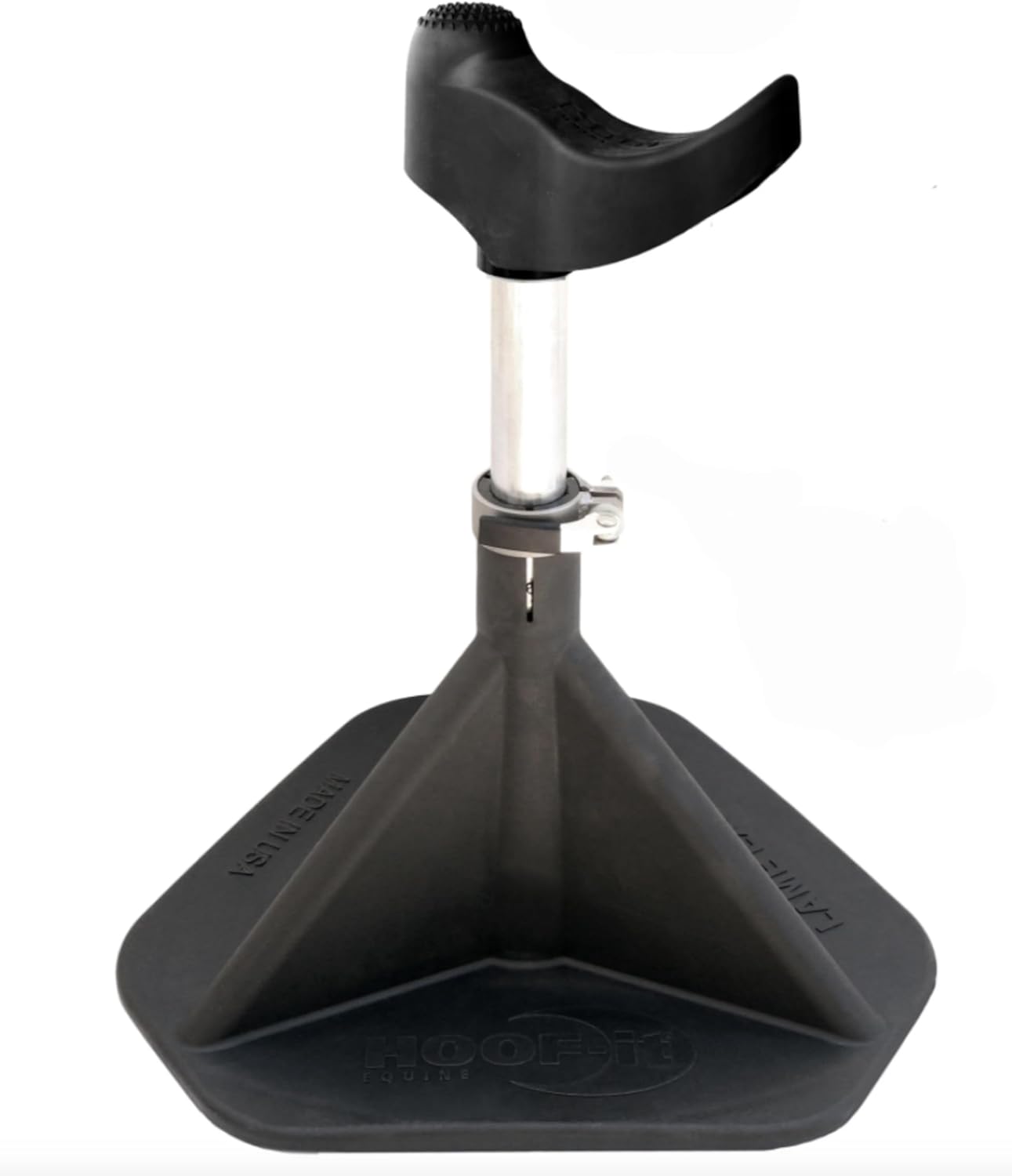 HOOF-IT two in one post and cradle farrier stand in purple