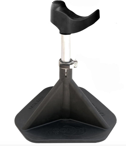 HOOF-IT two in one post and cradle farrier stand in purple